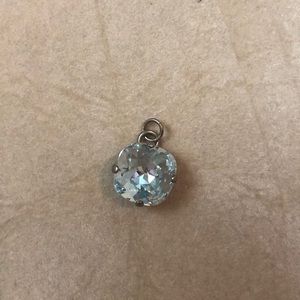 Victoria Lynn Ice Blue Clear Crystal Pendant